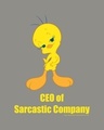 Shop CEO Of Sarcastic Company Round Neck 3/4 Sleeve T-Shirt Meteor Grey (LTL)