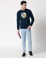 Shop Certified Troublemakers Fleece Sweatshirt (TJL) Navy Blue-Design