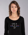 Shop Cest'la Vie-paris Scoop Neck Full Sleeve T-Shirt-Front