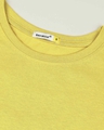 Shop Ceylon Yellow 3/4 Sleeves T-Shirt