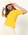Shop Women's Ceylon Yellow T-shirt-Front