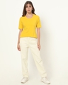 Shop Women's Ceylon Yellow T-shirt-Full