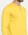 Shop Ceylon Yellow Full Sleeve Henley T-Shirt