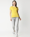 Shop Ceylon Yellow Half Sleeve Slim Fit T-Shirt