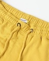 Shop Ceylon Yellow Men's Solid One Side Printed Strip Shorts