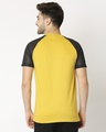 Shop Ceylon Yellow Mesh Half Sleeve Raglan T-Shirt-Full