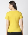 Shop Ceylon Yellow Women Plain Half Sleeves T-Shirt-Full