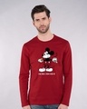 Shop Chai Lover Mickey Full Sleeve T-Shirt (DL)-Front