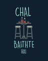 Shop Chal Baithte Hai Boyfriend T-Shirt