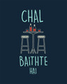 Shop Chal Baithte Hai Half Sleeve T-Shirt