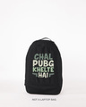 Shop Chal Pubg Khelte Hai Small Backpack-Front