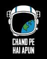 Shop Chand Pe Hai Astronaut Full Sleeve T-Shirt-Full