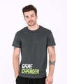 Shop Change The Game Half Sleeve T-Shirt-Front