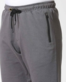 Shop Charcoal Grey Men's Casual Shorts With Zipper