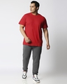 Shop Charcoal Grey Plus Size Casual Jogger Pants-Full