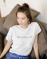 Shop Chasing Dream Boyfriend T-Shirt White-Front