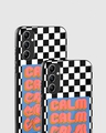 Shop Checkered Calm Premium Glass Case for Samsung Galaxy A34 5G-Design