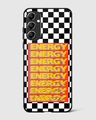 Shop Checkered Energy Premium Glass Case for Samsung Galaxy A34 5G-Front