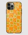 Shop Checkered Flower Power Premium Glass Case for Apple iPhone 14 Pro Max-Front