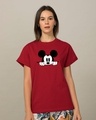 Shop Cheeky Mickey Boyfriend T-Shirt (DL)-Front