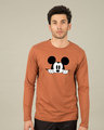 Shop Cheeky Mickey Full Sleeve T-Shirt (DL)-Front