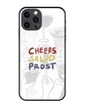 Shop Cheers Salud Prost Premium Glass Cover for Apple iPhone 12 Pro-Front