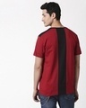 Shop Cherry Red Back Panel Half Sleeve T-Shirt-Full