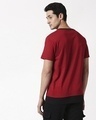 Shop Cherry Red Contrast Hem T-Shirt-Full