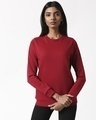 Shop Women's Cherry Red Sweater-Design