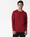 Shop Cherry Red Full Sleeve T-Shirt-Design