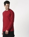 Shop Cherry Red Full Sleeve T-Shirt-Full