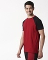 Shop Cherry Red Half Sleeve Raglan T-Shirt-Full