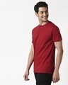 Shop Men's Cherry Red T-shirt-Full