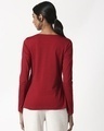 Shop Cherry Red Henley T-Shirt