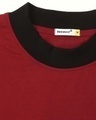 Shop Cherry Red High Neck Ringer T-Shirt