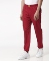 Shop Cherry Red Plain Pyjamas-Full