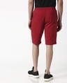 Shop Cherry Red Plain Shorts-Full