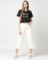 Shop Chibi Friends (FRL) Women's Printed Boxy Slim Fit Crop Top-Full