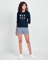 Shop Chibi Friends (FRL) Women's Round Neck 3/4 Sleeve T-shirt-Design