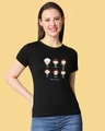 Shop Chibi Friends Half Sleeve Printed Rib T-Shirt (FRL)-Front