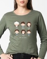 Shop Chibi Friends Printed Full Sleeves T Shirt (FRL)-Front