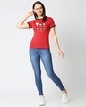 Shop Chibi Friends Women's Half Sleeves Printed Rib T-Shirt (FRL)-Full