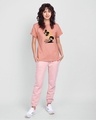 Shop Women's Pink Chibi Harry Graphic Printed Boyfriend T-shirt-Full