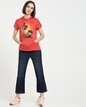 Shop Women's Red Chibi Harry Graphic Printed Hoodie T-shirt-Full