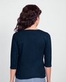 Shop Chibi HP Printed Round Neck 3/4th Sleeve T-Shirt (HP) Navy Blue-Design