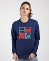 Shop Chibi Justice Fleece Light Sweatshirts (DCL)-Front
