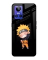 Shop Chibi Naruto Premium Glass Case for Realme GT Neo3(Shock Proof, Scratch Resistant)-Front