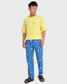Shop Men's Blue Chibi Skulls All Over Printed Pyjamas-Full