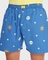 Shop Men's Blue Chibi Skulls All Over Printed Boxers