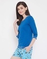 Shop Chic Basic Top In Blue 100% Cotton-Full
